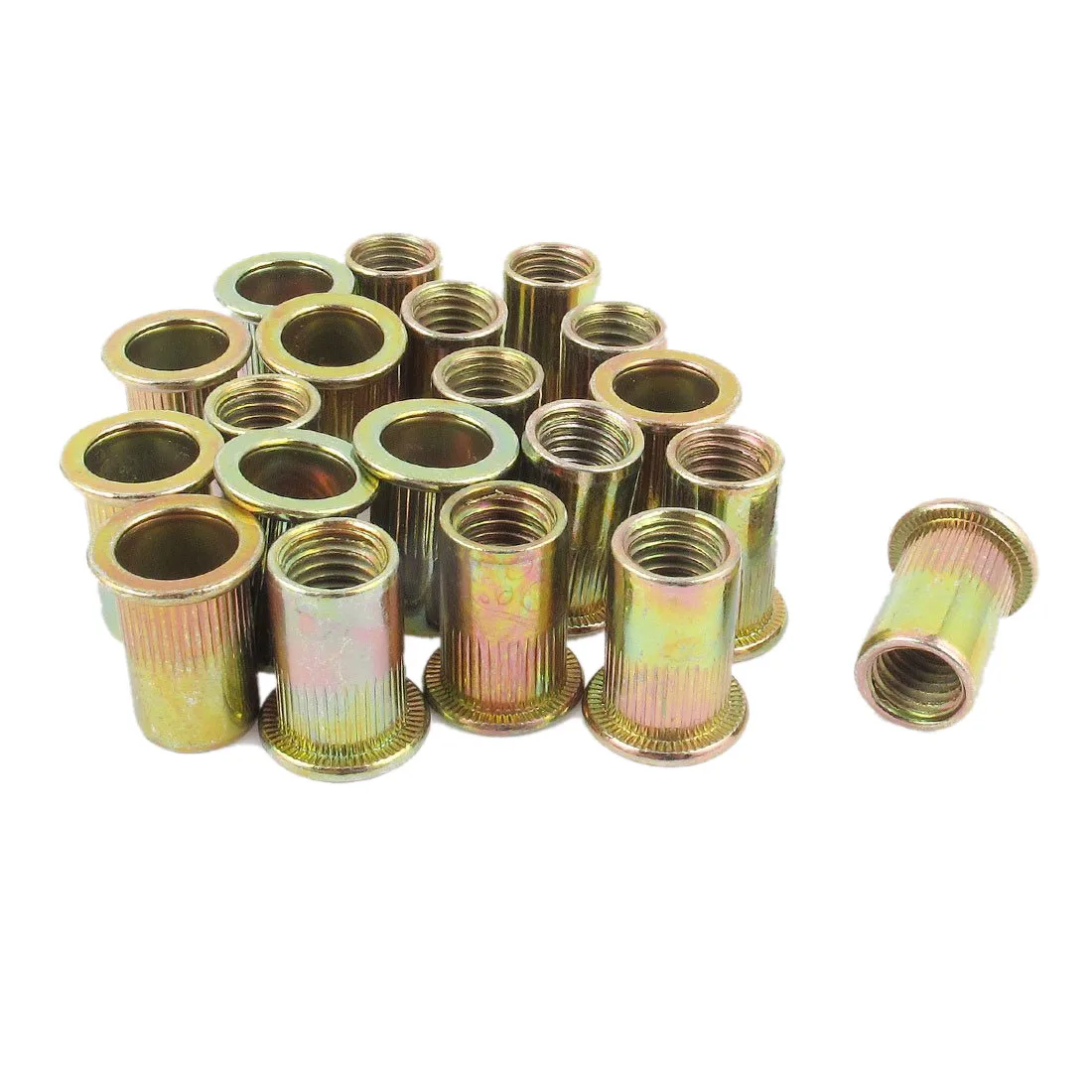 

20pcs Flat Head Metric Steel M10 Blind Insert Rivet Nut Rivnut
