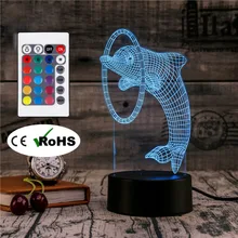 3D Led Novety Lighting Creative Gift Night Light Table Lamp Bedside Lampe Light Led Home Corridor Hotel Party Atmosphere Lights