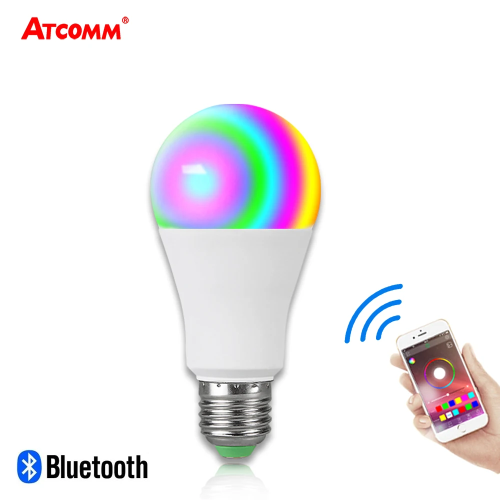 

15W Ampoule LED E27 RGBW Bluetooth Light Bulb B22 20 Modes Music Control Multicolor Smart Lamp 85-265V IOS Android Bluetooth 4.0