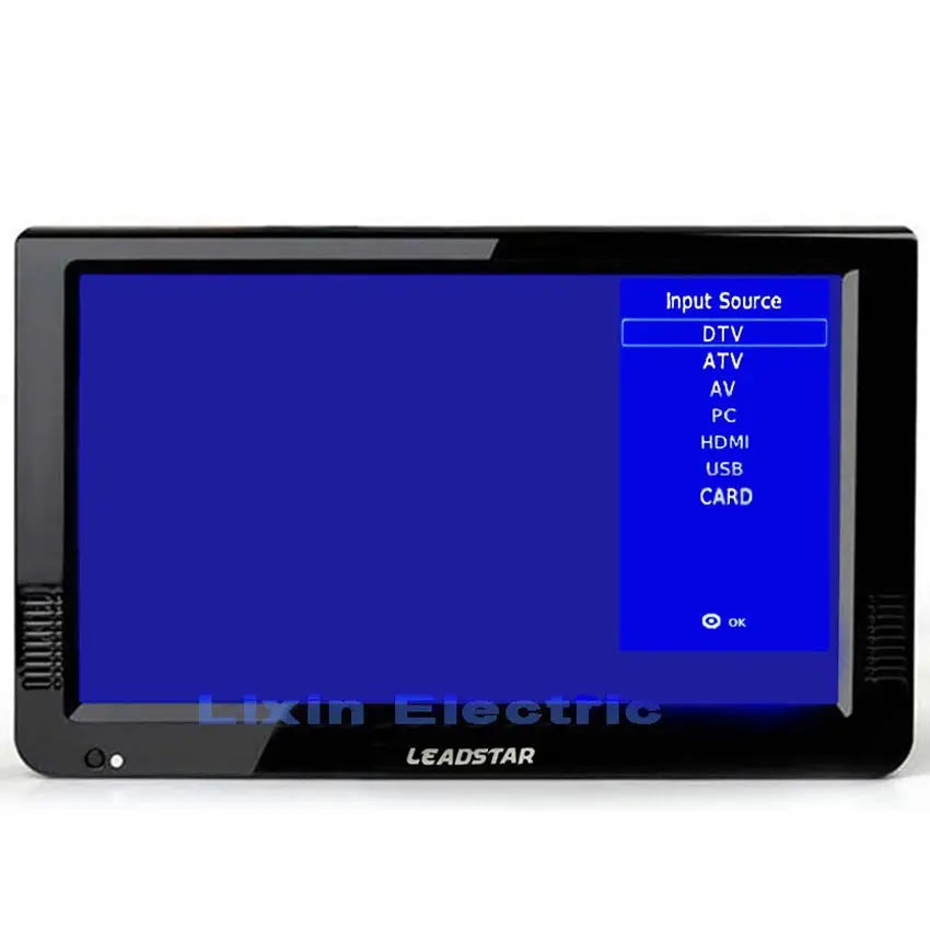 LEADSTAR HD Portable TV 10 Inch Digital And Analog Led Televisions Support TF Card USB Audio Car Television  DVB-T DVB-T2 AC3