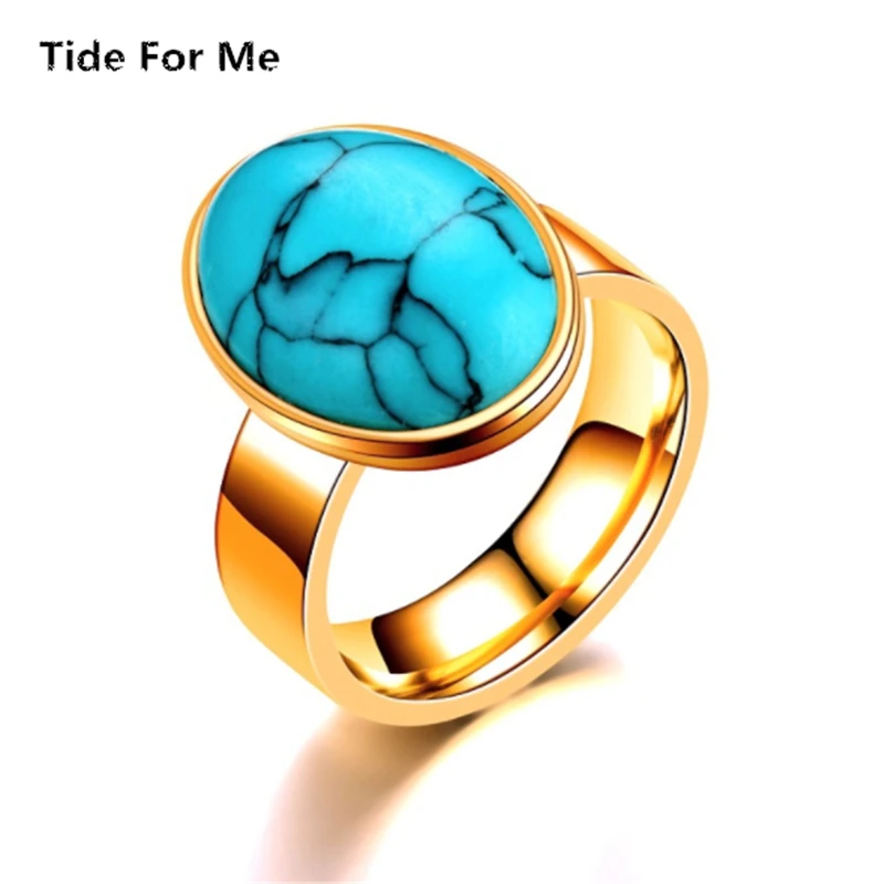 

gold silver Natural stone rings for women men wedding bands trendy frosted rings couple female fashion jewelry gift wholesale