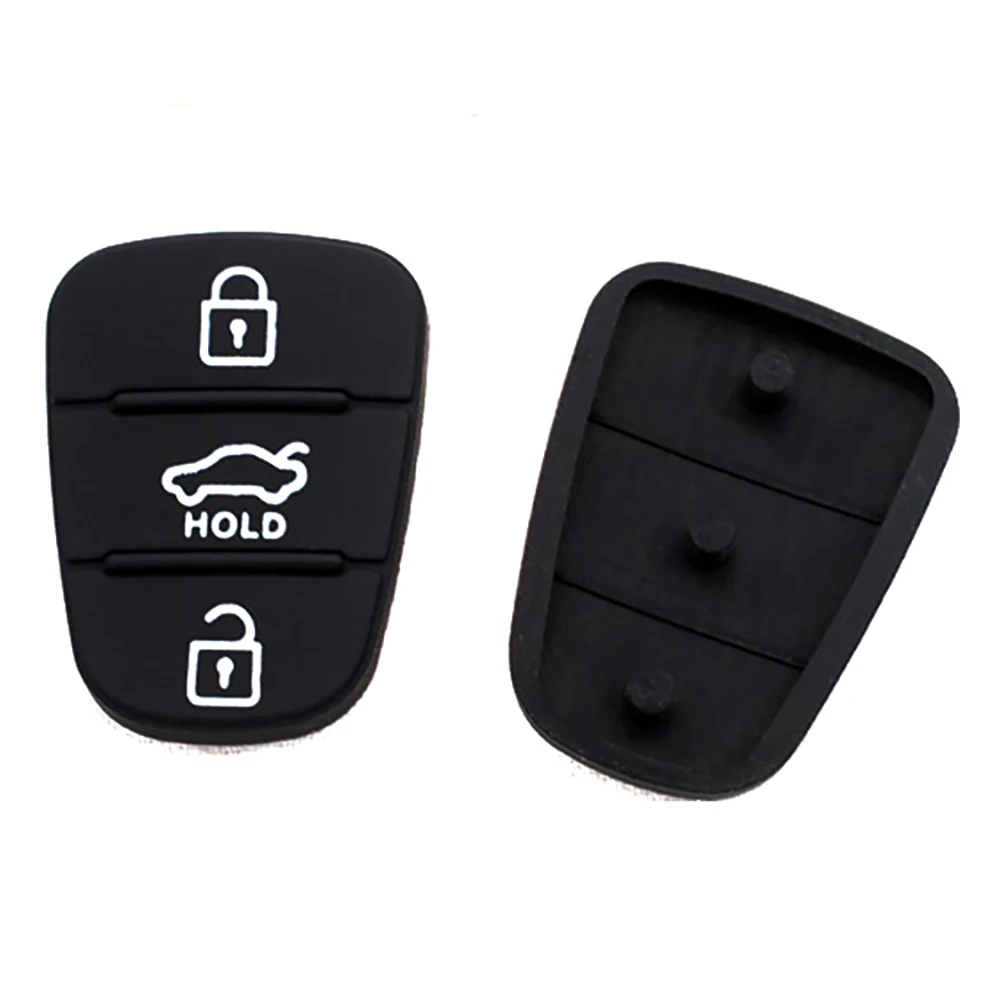 2PCS 3 Buttons Rubber Case Cover Car Key Shell For Hyundai I30 IX35 Kia Seed SeedPro Picanto Sportage Replacement | Автомобили и