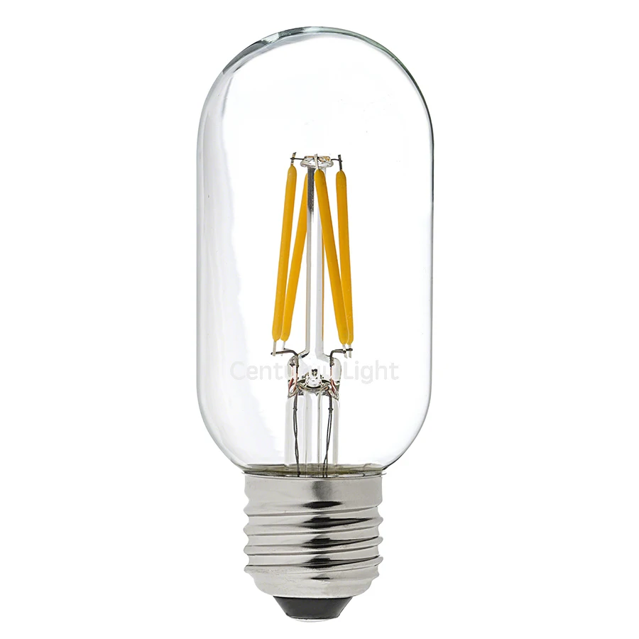 

2015 new T45 4W Dimmable LED Filament Bulb  E26 E27 Base  110V 220V AC  2700K Replace Up To 40W Traditional Bulb Free Shipping