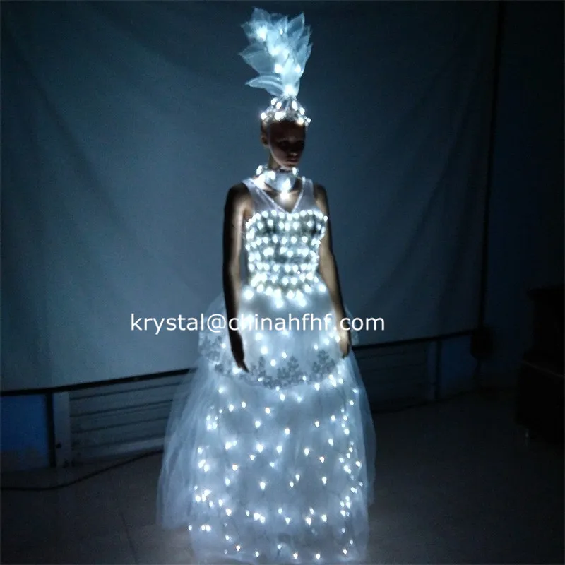 Dhl Freies Shiping Luminous Kleidung Hochzeitskleid Mode Led Blinklicht Kleid Dresses Best Dresses Dress Updresses Red Aliexpress
