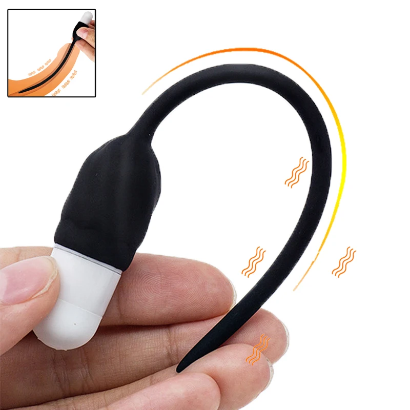 Electric Urethral Catheter Penis Plugs Urethral Vibrator Urethra Catheter PeniSounds Plug Sounding Chastity Device Men Sex Toys