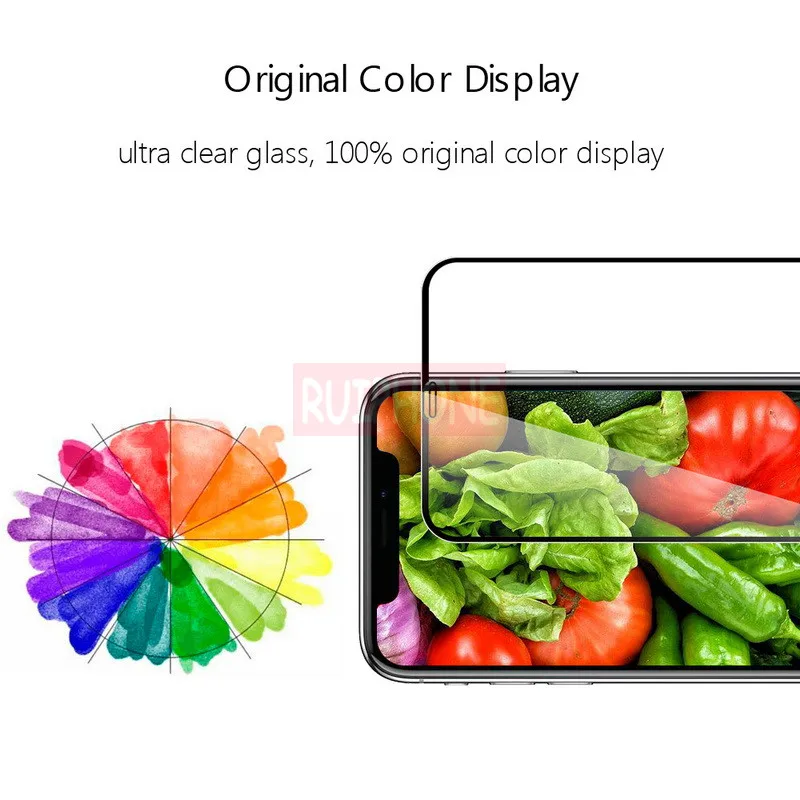 IPhone X XR XS 11 12 Pro Max Мини Защитная пленка для экрана из закаленного стекла с защитой