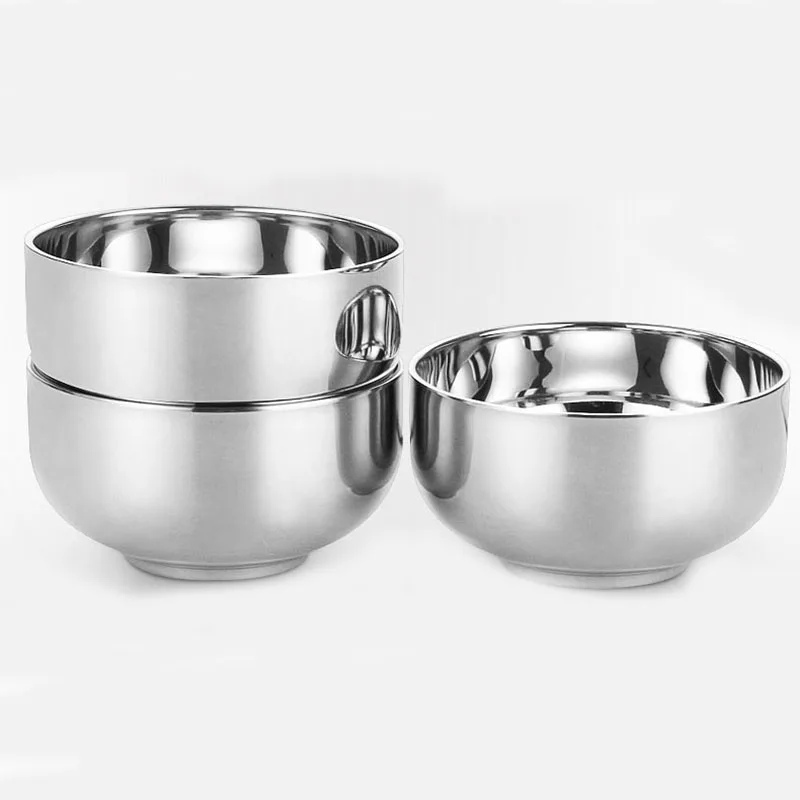 Tri-polar Acero inoxidable vajilla cuencos tenedor cucharas palillos vajilla conjunto con bolsa de almacenamiento para acampar Picnic Cocina