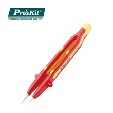 Pro'sKit TZ-V302A устойчивость к высокому давлению Lnsulated Пинцет Профессиональный инструмент для технического обслуживания фиксатор сталь заостренный пинцет