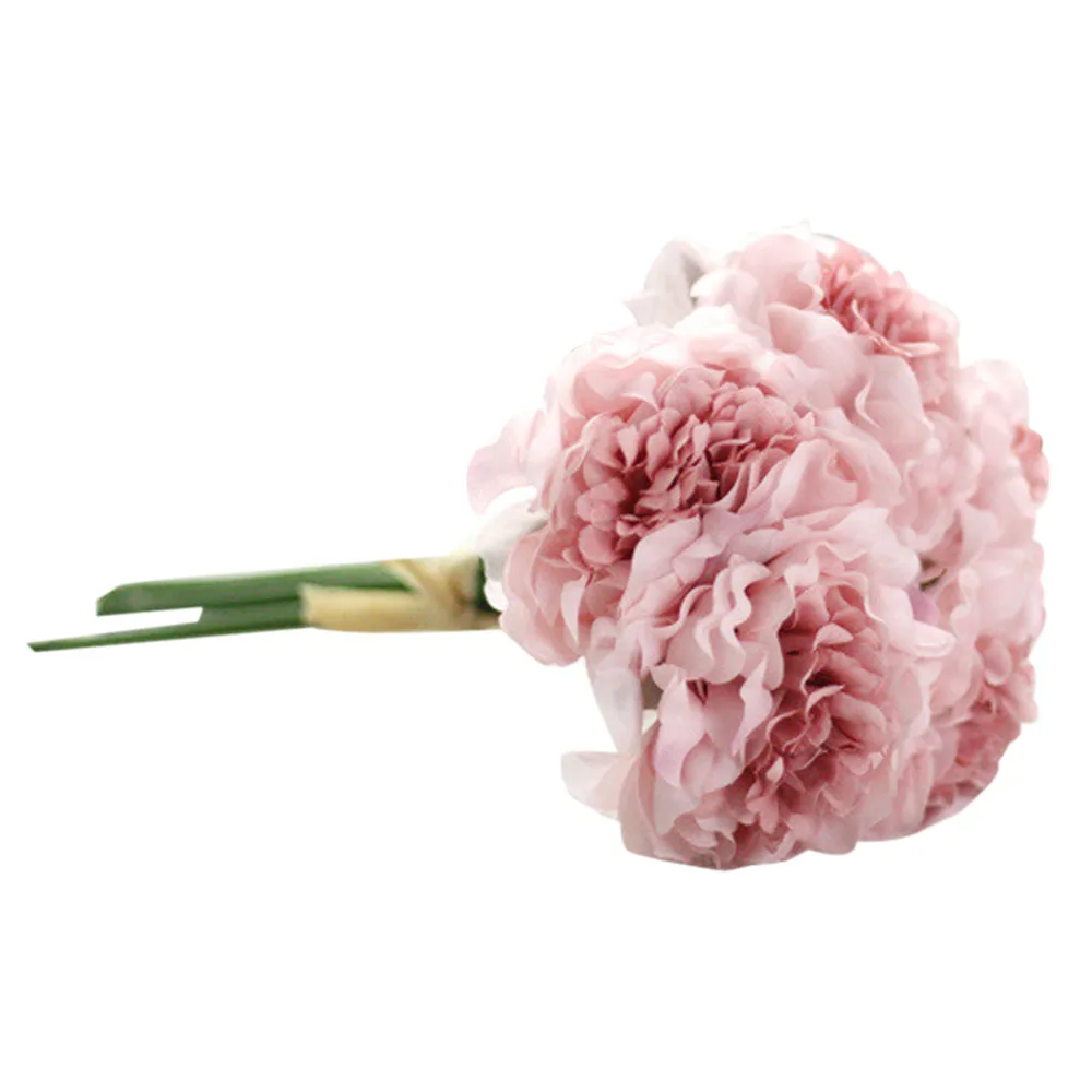 5 головок чайная роза из искусственного шелка цветочный букет домашний отель украшение стола искусственный цветок для свадьбы невесты держа цветочный букет 618