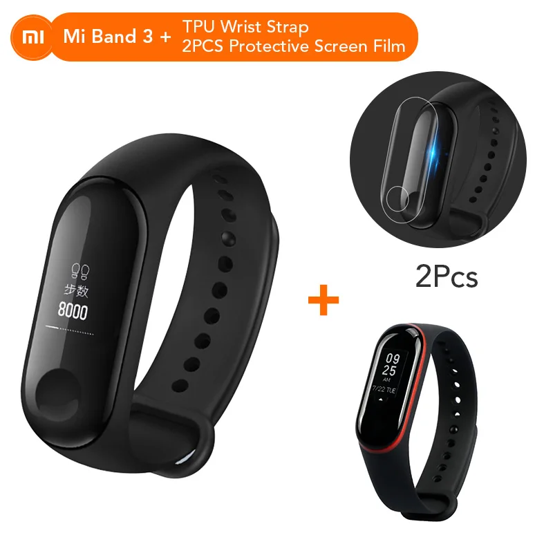 Xiaomi mi-браслет 3 Xio mi пульсометр Bluetooth 4,2 умный спортивный браслет OLED mi band 3 Smartband разноцветные ремни - Цвет: Add NO.13 Strap