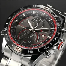 Mens Montres Haut Marque De Luxe Affichage Analogique En Acier Inoxydable Montres Hommes Quartz-Montre Curren Montre Mâle 8149 Montre Homme 2016