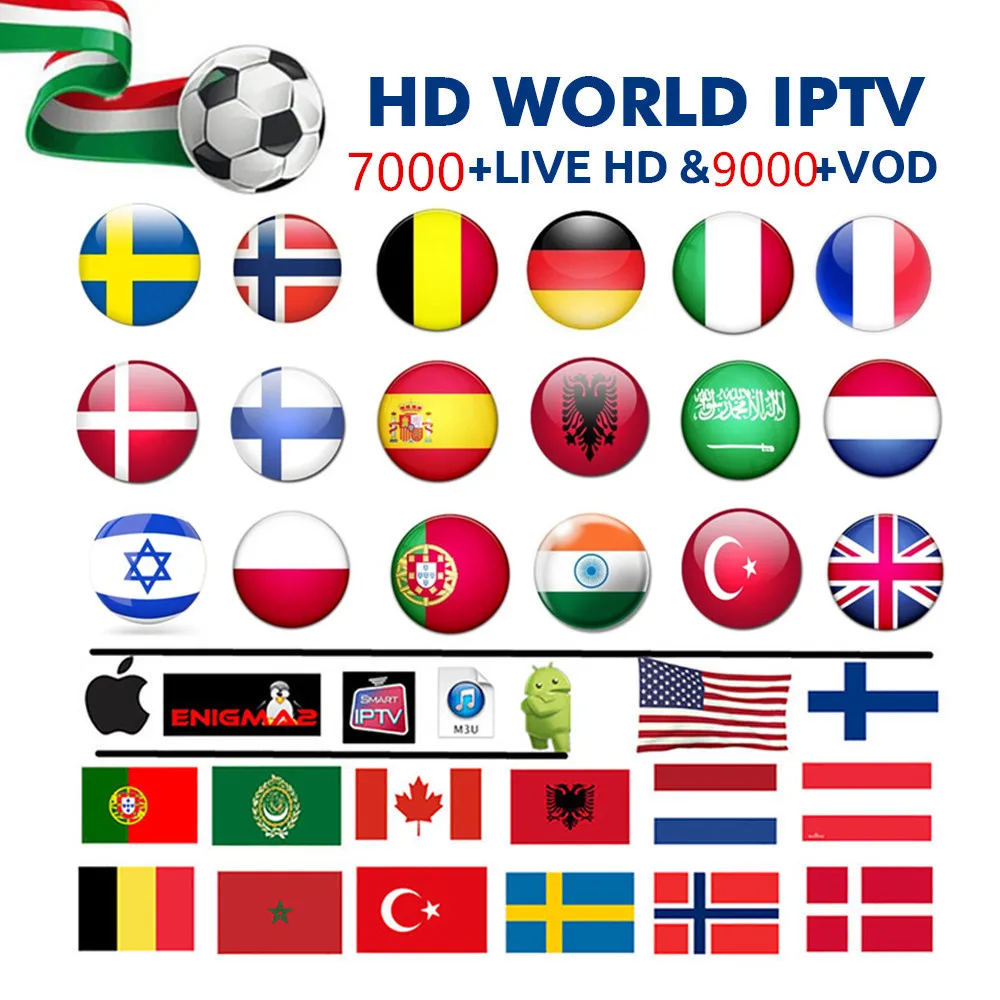 WORLD IPTV 7000 + Live КАНАЛЫ и Vod 4 k HD лучшая Европа XXX IPTV арабский Швеция Великобритания США французская Америка IPTV для M3U Android АПК