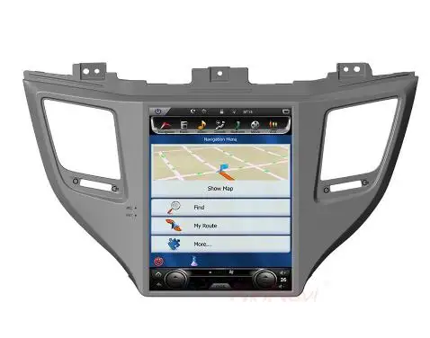 Perfect 10.4" tesla style vertical screen android 6.0 Quad core Car GPS radio Navigation for hyundai Ix35 Tucson 2016 1