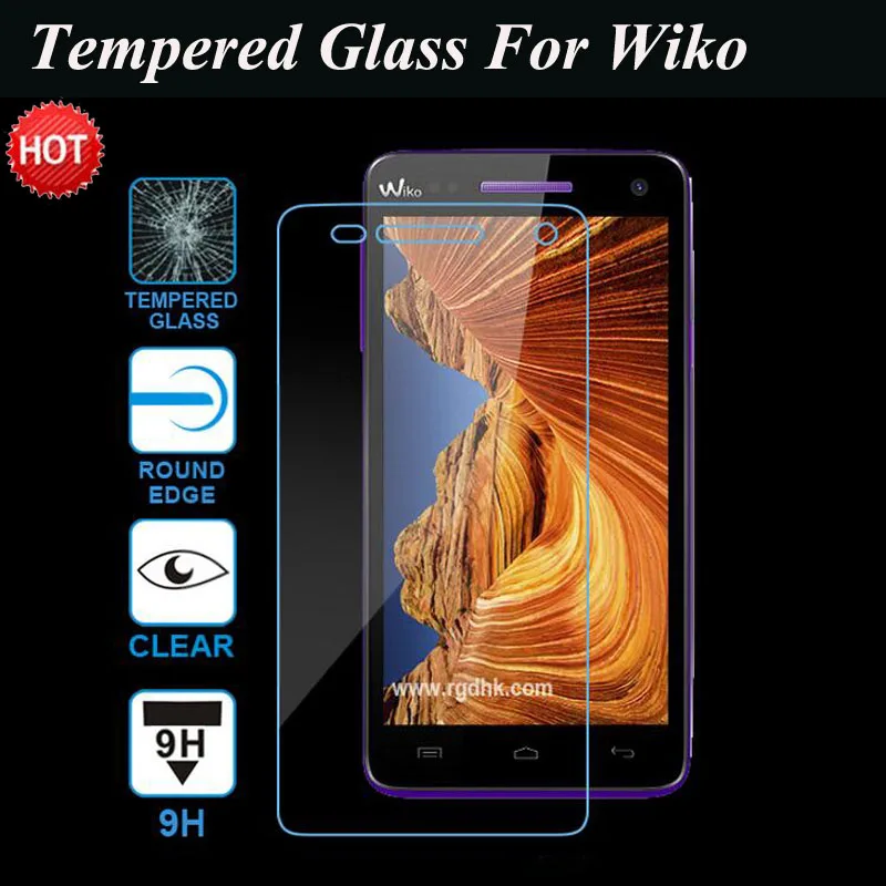 

GerTong Tempered Glass For Wiko Pulp Fab 4G Fever Rainbow Lite UP Sunset 2 Selfy 4G Lenny 2 3 Screen Protector Robby Cover Film