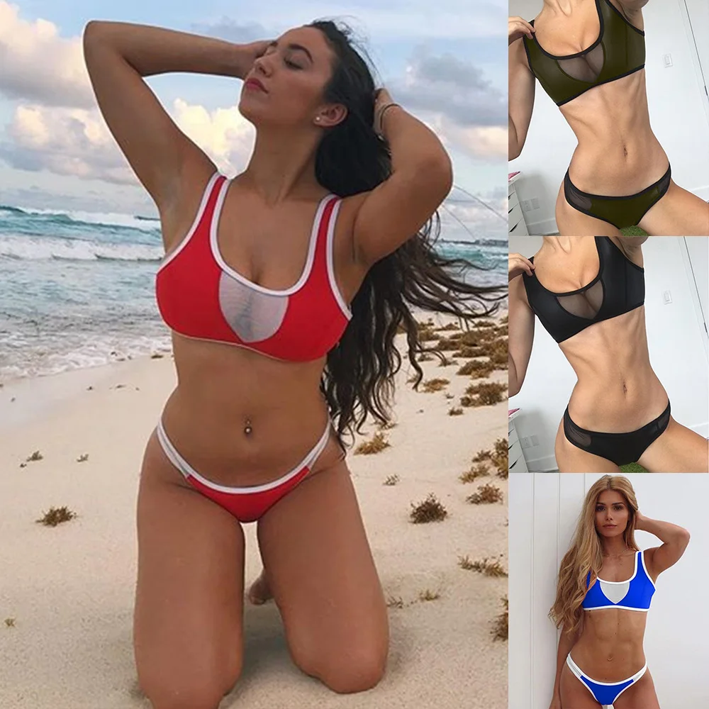

mesh micro biquini low waist two piece swimsuit thong bikinis sets 2019 swimwear sexy bathing suit women dropshipping