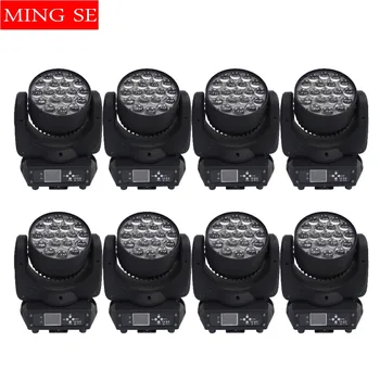 

8pcs/lots 19x15w RGBW 4in1 Moving Head Light Zoom Light Wall Wash light With Circle Control Function Wedding Show Stage Light