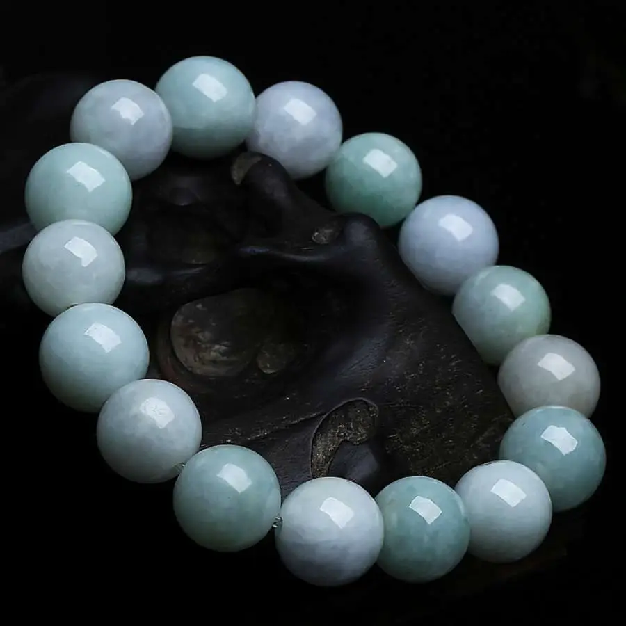 DYY 인증 100% 자연 경옥 옥 구슬 옥 팔찌 팔찌 스타일의 고급 시안의 고귀한 100% 천연 옥|bracelet 18k ...