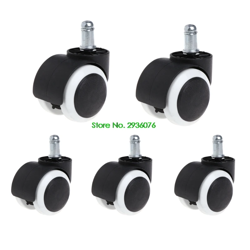 

2018 New 5 Pcs 2" Office Home Chair Swivel Casters Mute Wheel Universal Replacement Drop Shipping Support