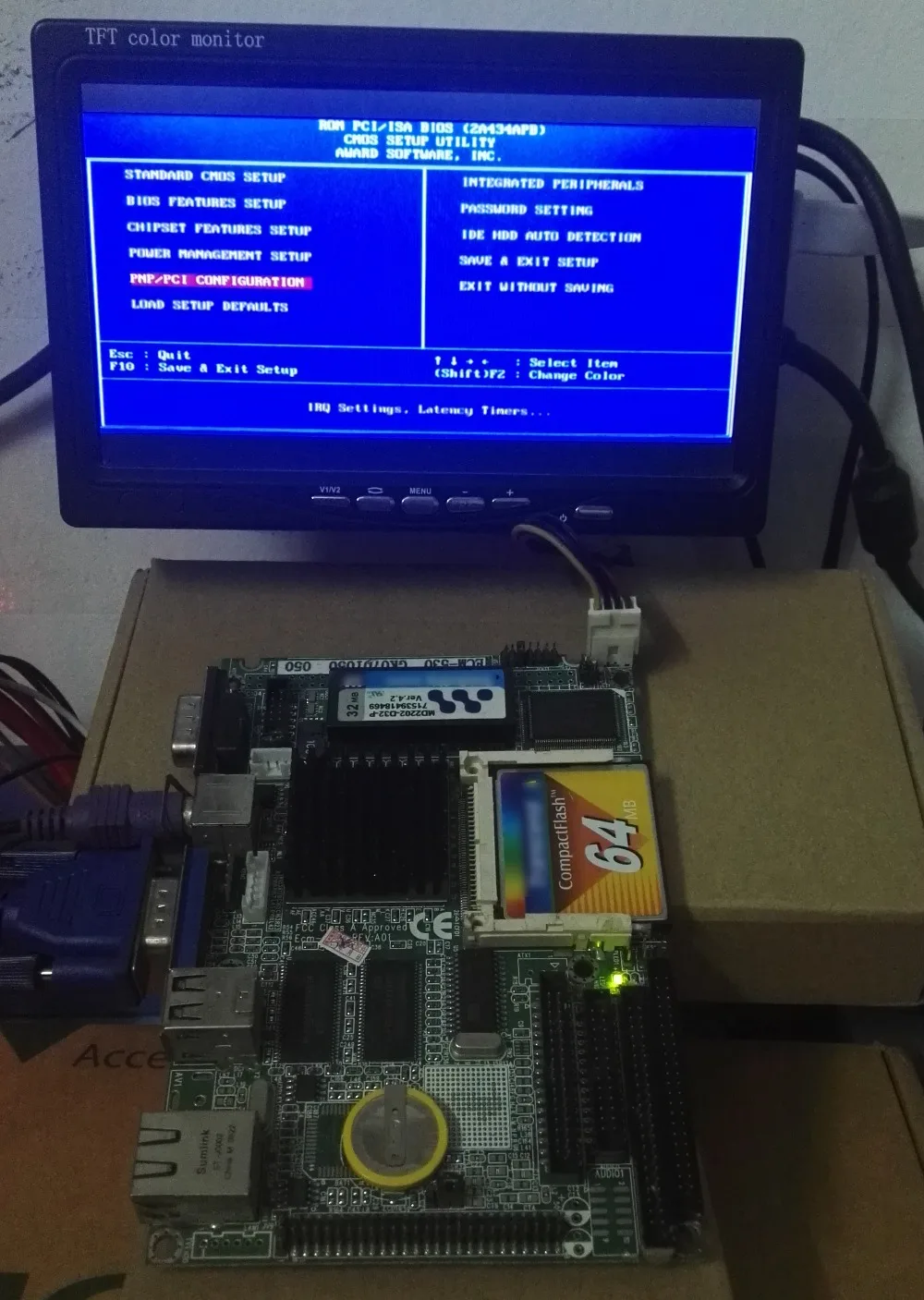 

100% OK Original 3.5 inch IPC Embedded Motherboard ECM-N530 Industrial Mainboard SBC PC/104 PC104 with CPU RAM