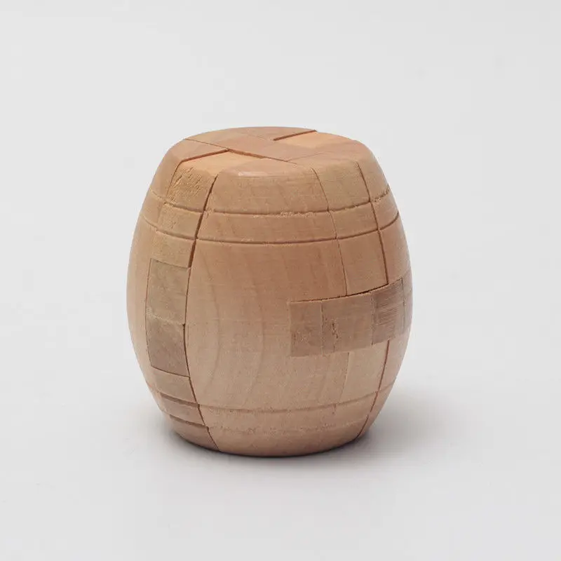 

Wooden barrel Puzzle Magic Brain Teasers Toy Intelligence Game Sphere for Kong ming