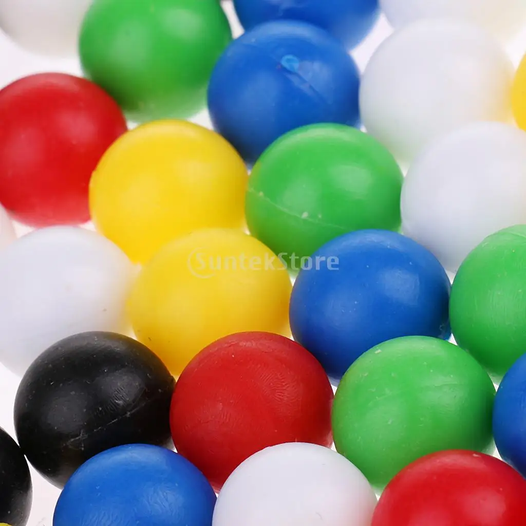 60pcs Plastic 1cm Diameter Round Balls for Wooden Connecting Four Balls in A Line Family Game