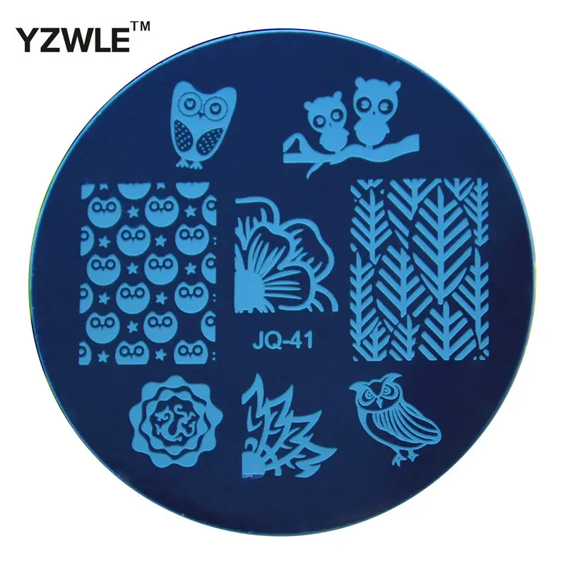 YZWLE 1 Pcs Stainless Steel Plate Image Stamp Stamping Plates DIY
