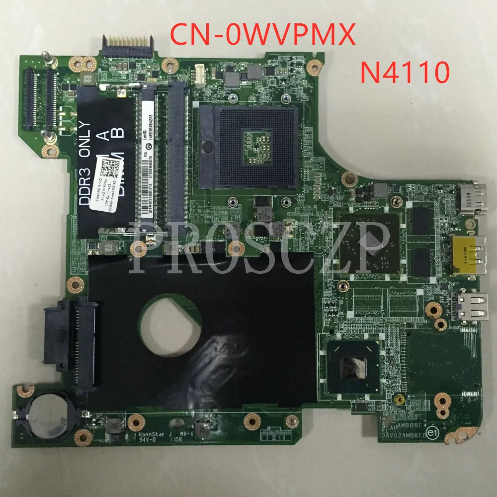Высококачественная материнская плата для ноутбука N4110 CN-0WVPMX 0WVPMX DAV02AMB8F0 100%