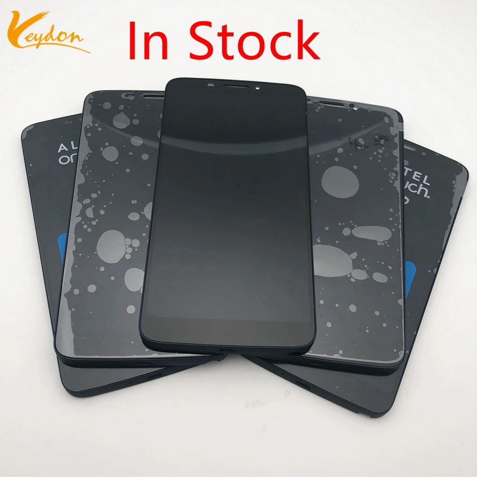 

In Stock For Alcatel One Touch Hero 8020 8020D OT8020 8020A LCD Display With Touch Screen Digitizer Assembly With Frame