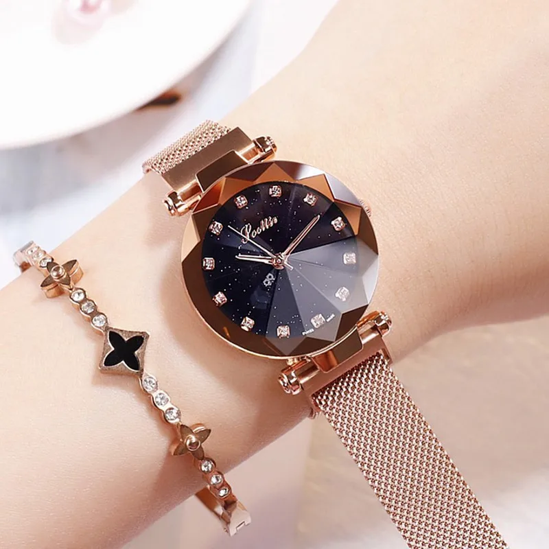 Koop Luxe Merk Fashion Rose Goud Mesh Band Creatieve Marmer Vrouwen Horloges Dames Casual Quartz Horloge Vrouw Gift relojes para mujer