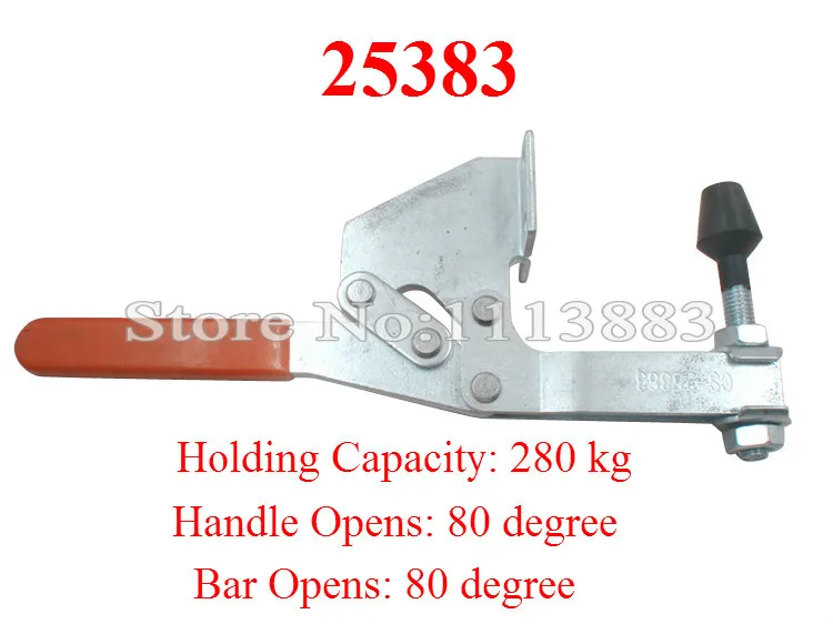 2PCS Horizontal Handle Toggle Clamp 25383 Holding Capacity 280KG 618LBS