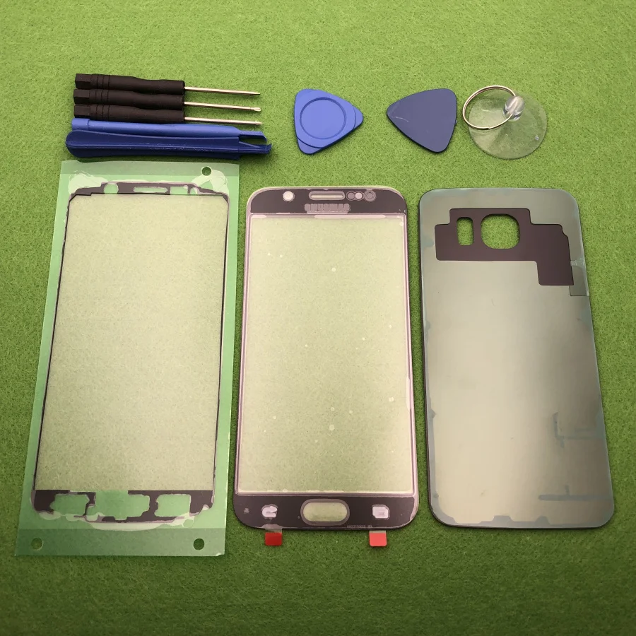 Оригинальный стеклянный объектив переднего экрана для Samsung Galaxy S6 G920 SM G920F задняя