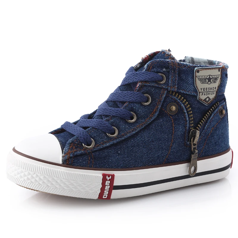 14 kinds New Arrived Size 25 37 Children Shoes Kids Canvas Sneakers Boys Jeans Flats Girls