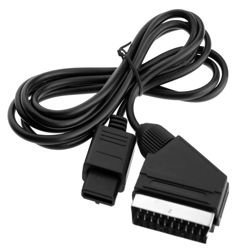 

H Childhood 6ft 1.8m RGB Scart AV Cable Lead for N64 SNES NGC Gamecube