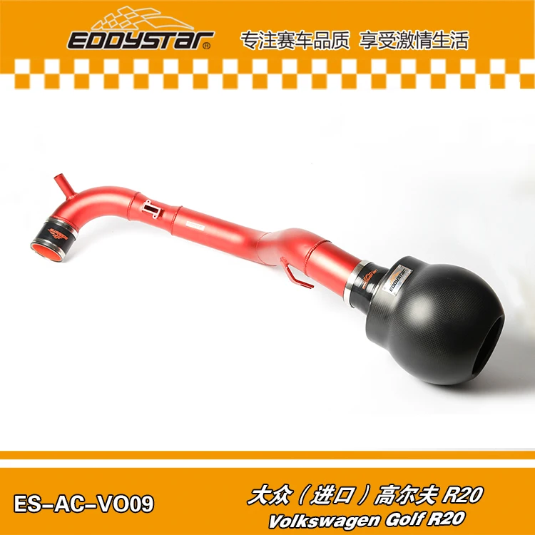 

RACING AIR INTAKE SYSTEM High Flow Carbon fiber air intake Filter SYSTEM with Silicone & Clamps for Volkswagen Golf R20