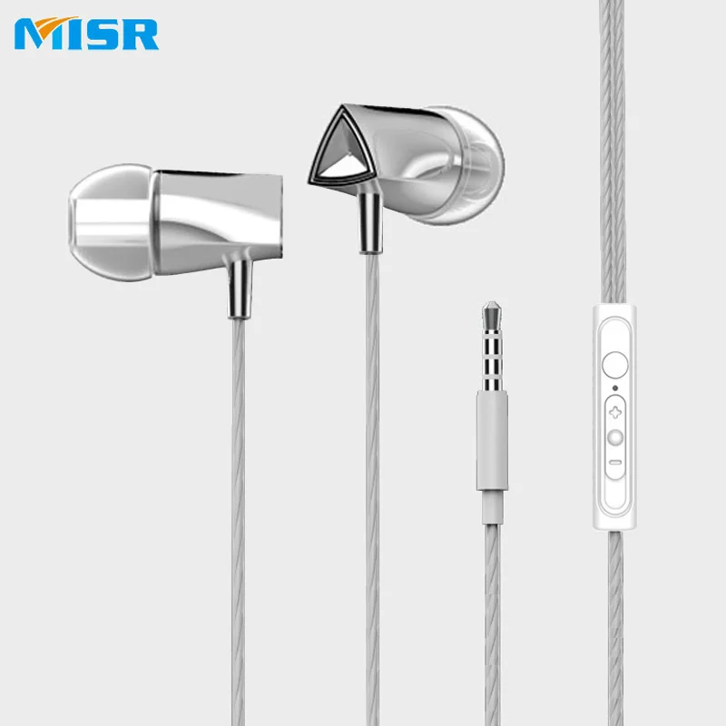 MISR JM26 Plastic Earphone In-ear Headset Bass Earbuds with Mic Microphone for Phone Iphone Xiaomi Huawei Samsung | Электроника