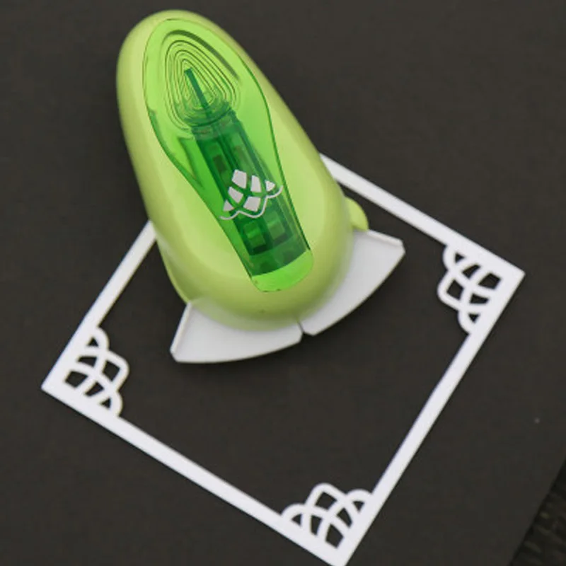DIY Скрапбукинг декоративные угловые края резки нож мини многофункциональная бумага Кружева Зеленый высечки машина
