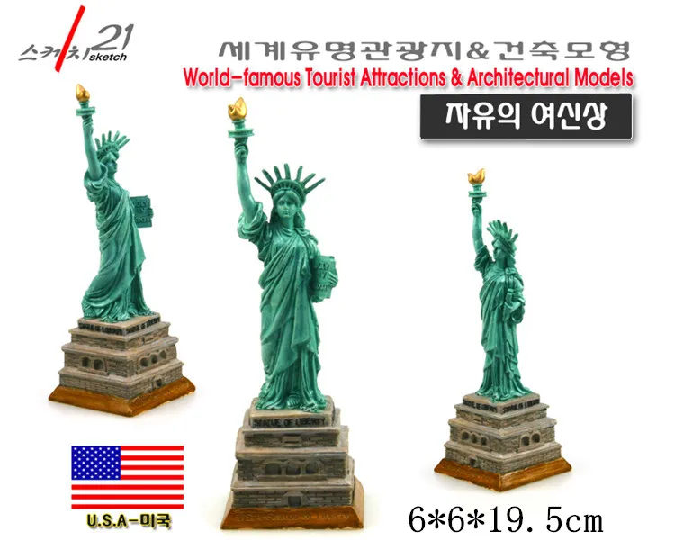 

Hand-made Resin Crafts World Architecture U.S Statue of Liberty 2019 New Arrival Home Office Decoration Great Collection