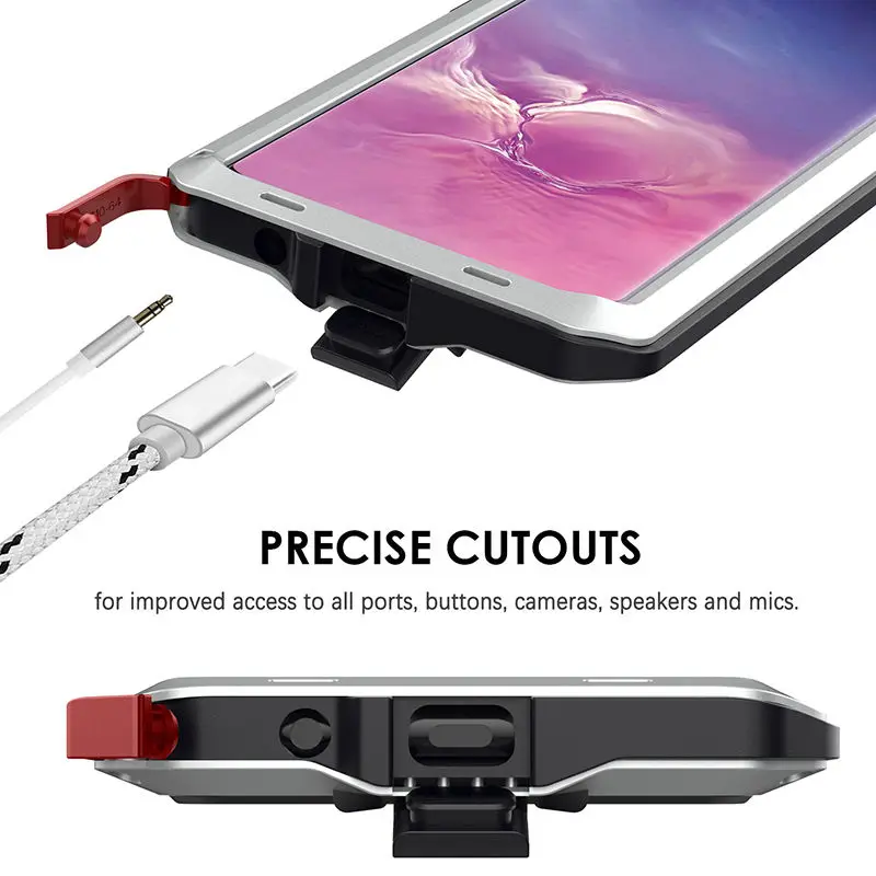 Купить Закаленное стекло+ полная защита роскошный Doom бронированный ...