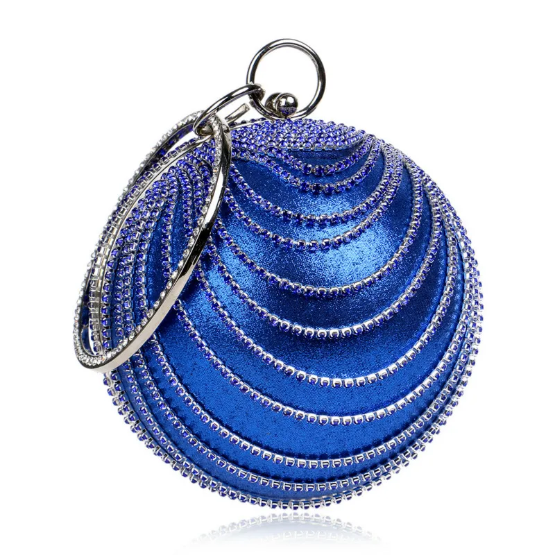 

Famous Designer Women Evening Bag Circle Handbag Female Luxury Clutch Bag Small Round Fashion Shoulder Oblique Bags 2018 New