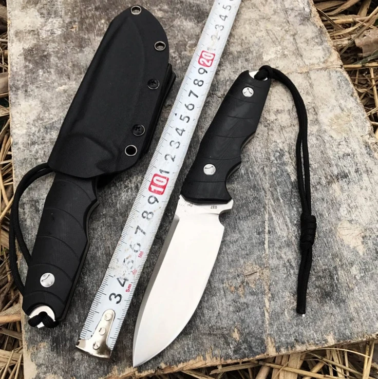 

Very sharp High-end Brush Finish D2 Blade Hunting Camping Knives EDC TOOL G10 Handle