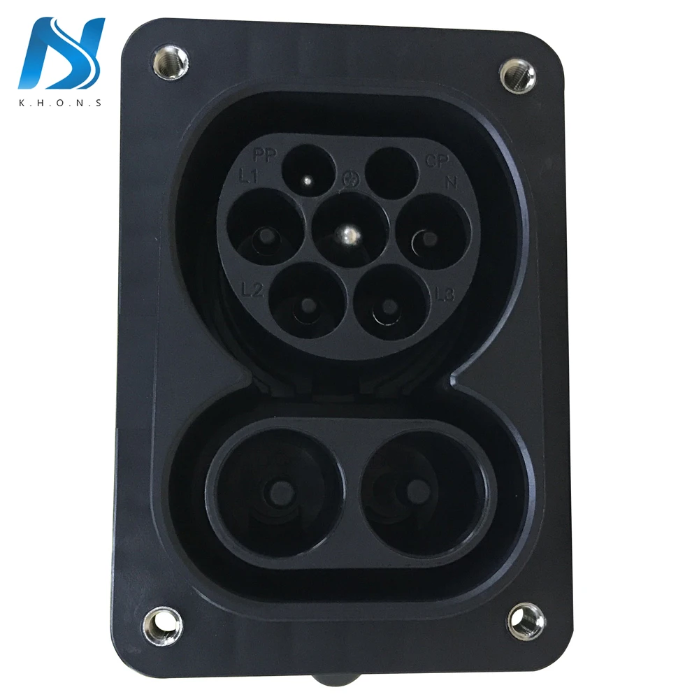EVSE Combo 2 CCS Тип разъем IEC 62196 3 для электрического автомобиля зарядка DC150A 850V AC 63a 220V