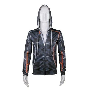 

Avengers Infinity War Cosplay Costume Iron Man Hooded Robert Downey Jr Zipper Hoodie Sweatshirt jacket Halloween Party
