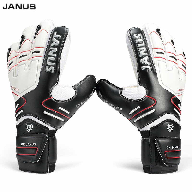 

Size 7-10 Professional Soocer Goalkeeper Gloves Black Goalie Football Gloves Luvas De Goleiro Man Training Latex Gloves S142