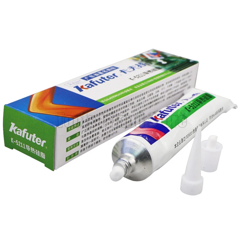 

Kafuter 100g K-5211 thermal grease CPU not curing thermal grease 1.2 thermal conductivity white