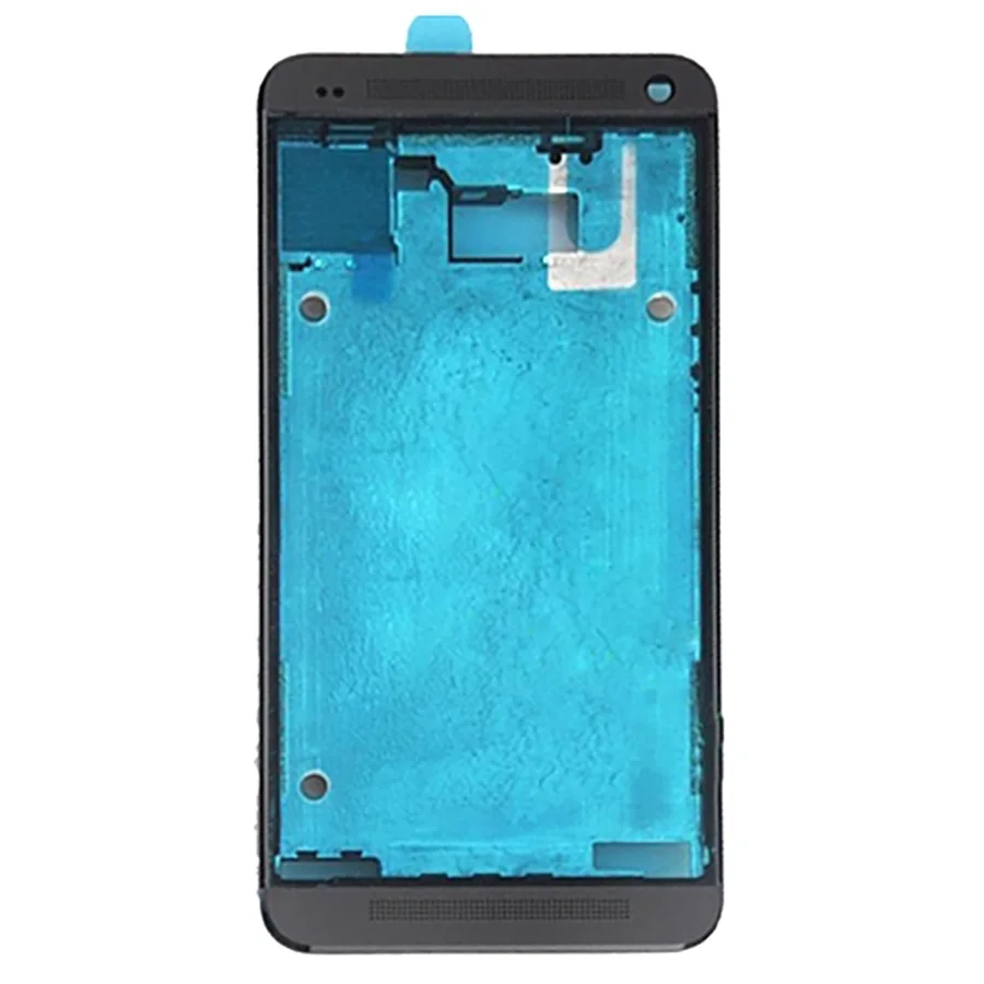 

H New for HTC One M7 / 801e Front Housing LCD Frame Bezel Plate Replacement repair parts