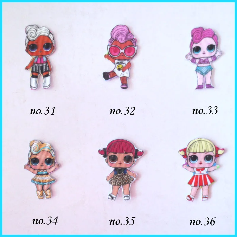 50 Girl 4.5/" New Angel Hair Bow Clip L.O.L Surprise Doll Mermaid Wholesale