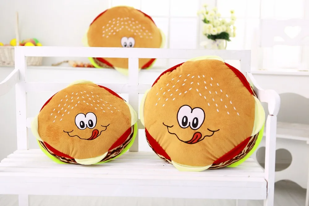 1 шт. 40 см Творческий моделирование мягкую Подушки Детские гамбургер детская любимый обеденный перерыв Подушки детские мягкие Kawaii подарок