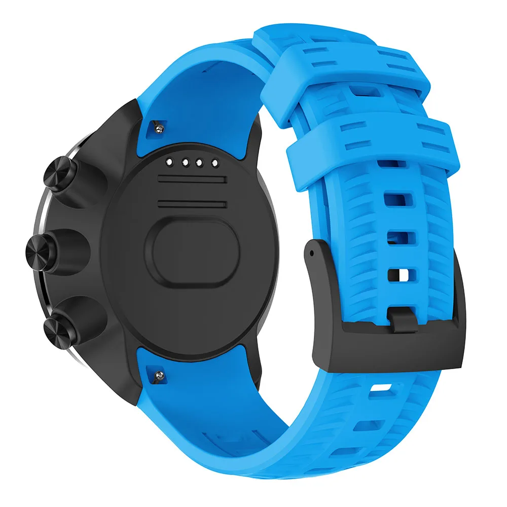 Sky Blue Силиконовый сменный спортивный ремешок для Suunto 9/Spartan Sport Wrist HR Baro/Sport baro/спортивные наручные часы браслет ремешок - Цвет ремешка: Sky Blue