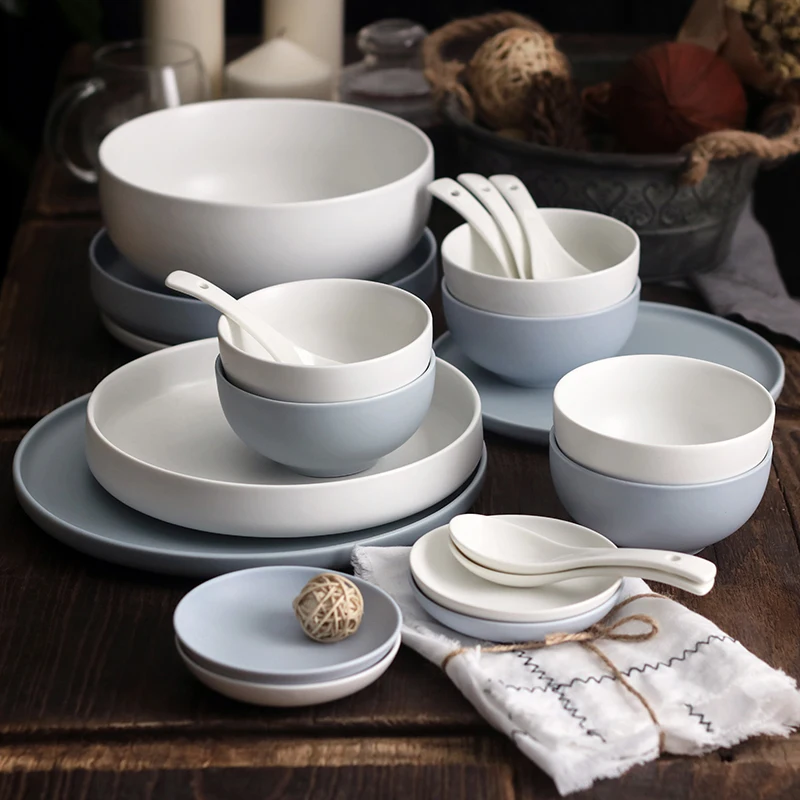 style Deep colors dinnerware asian