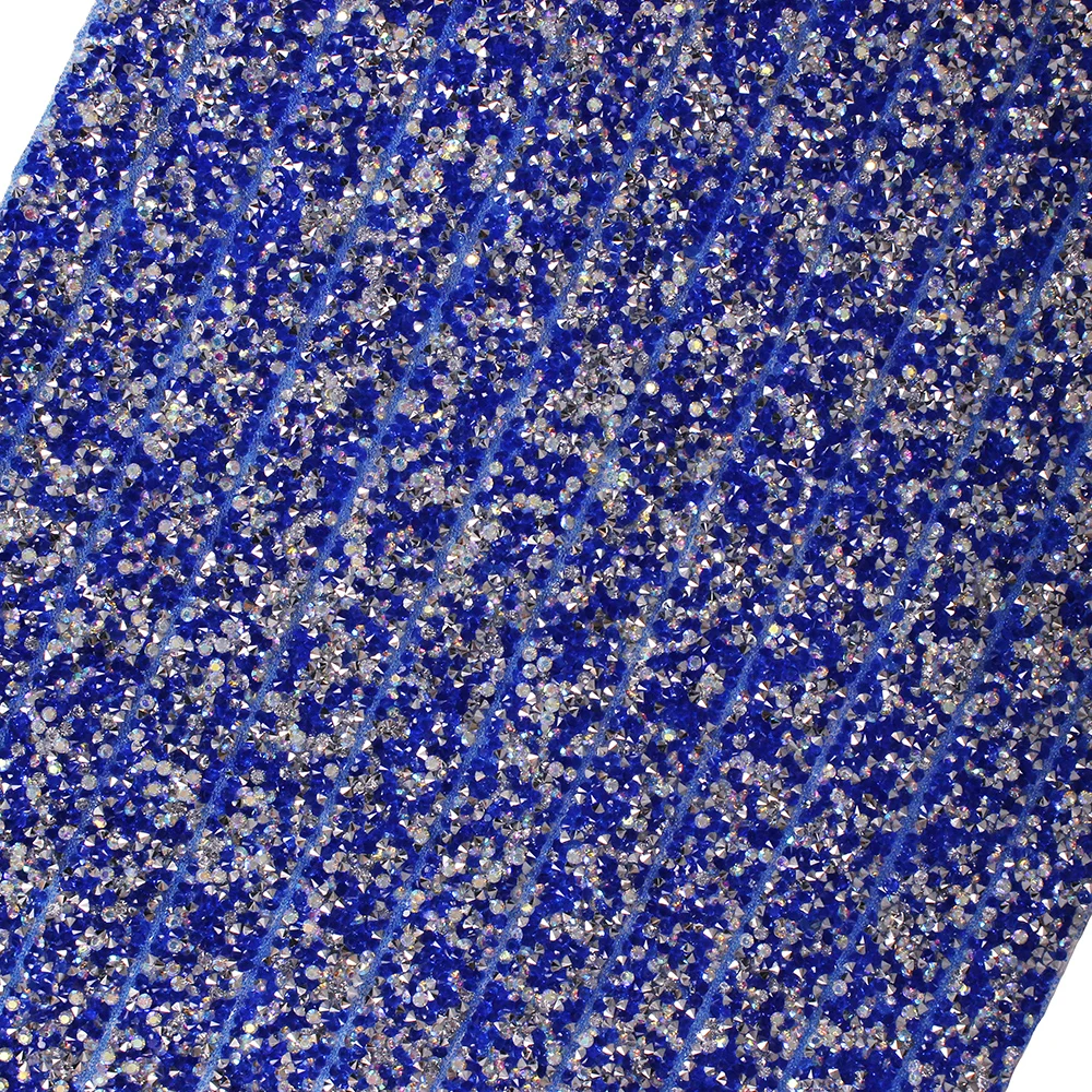 1sheet-Deep-Blue-Rhinestones-Hot-Fix-Motif-Applique-Heat-Transfer-Patches-Iron-on-Stickers-Shoes-Bags